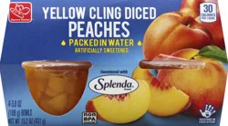 Harris Teeter Fruit Cups - Diced Peaches - No Sugar Added - 15.2 oz