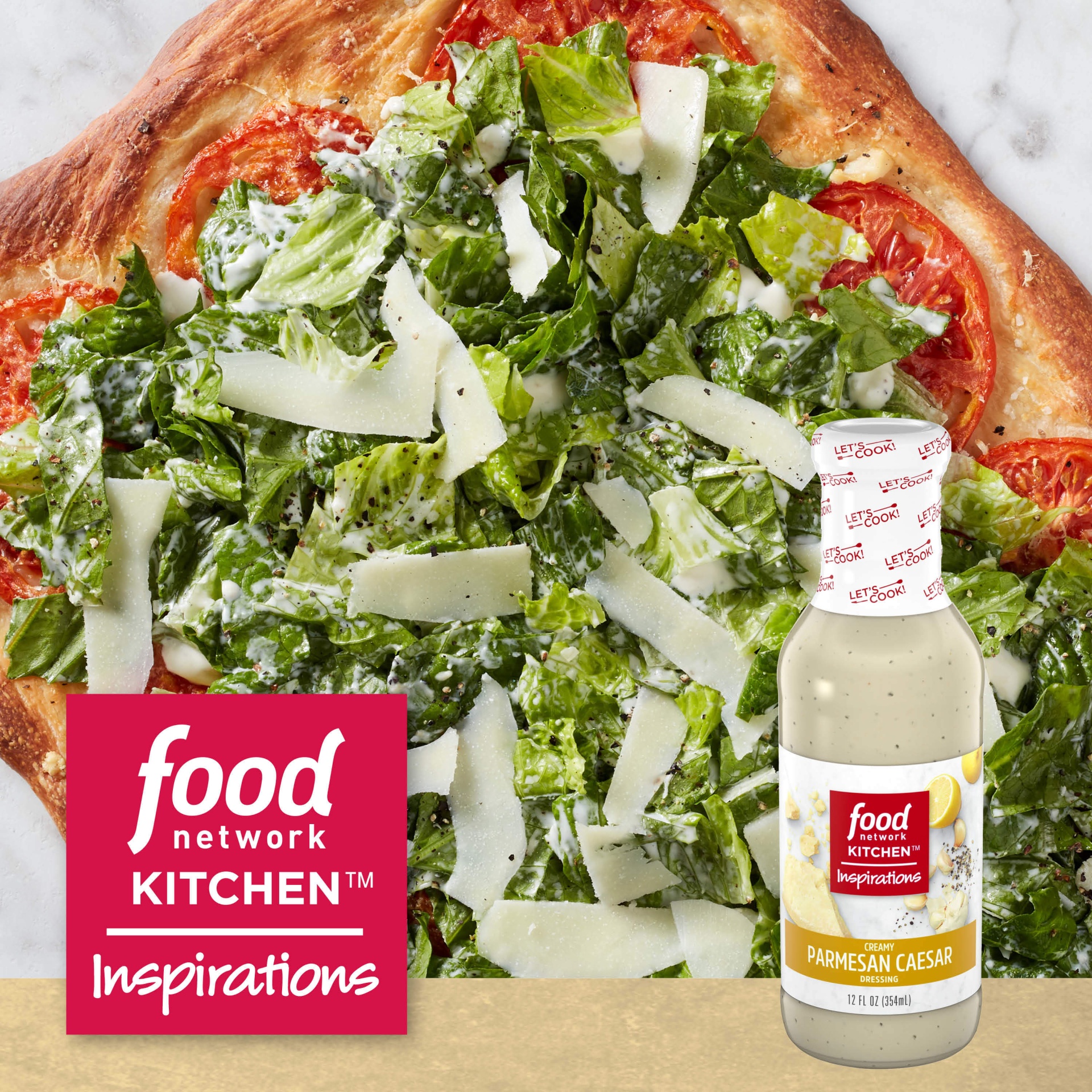slide 6 of 11, Food Network Kitchen Inspirations Creamy Parmesan Caesar Salad Dressing, 12 fl oz
