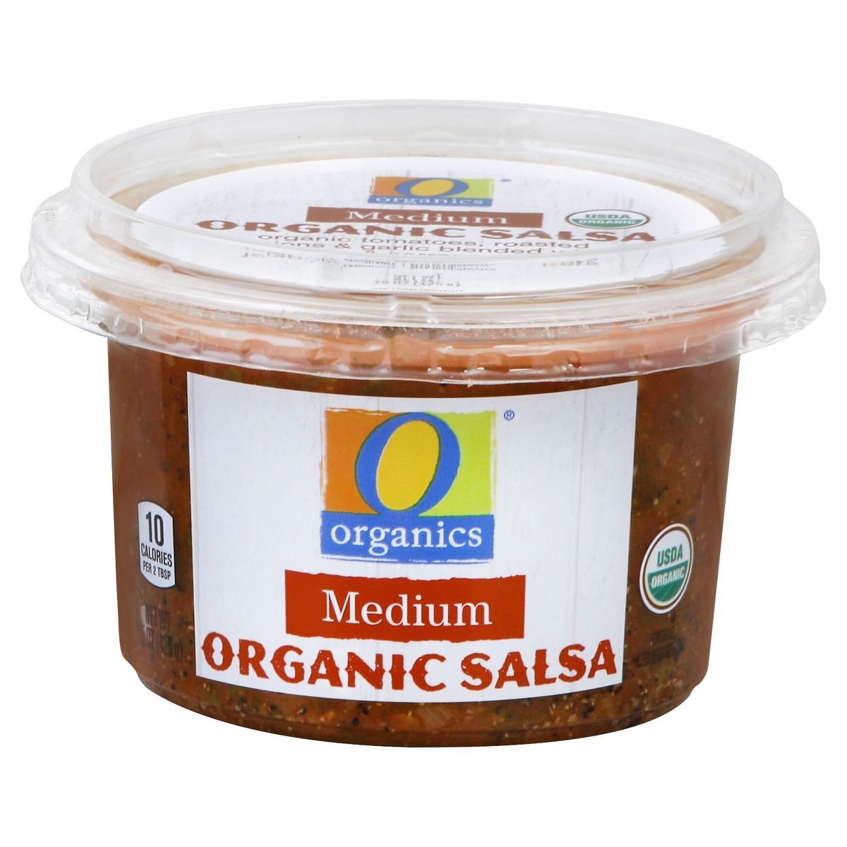 slide 1 of 3, O Organics Medium Salsa, 15 oz