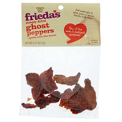 slide 1 of 1, Frieda's Simply Dried Ghost Peppers, 2 oz