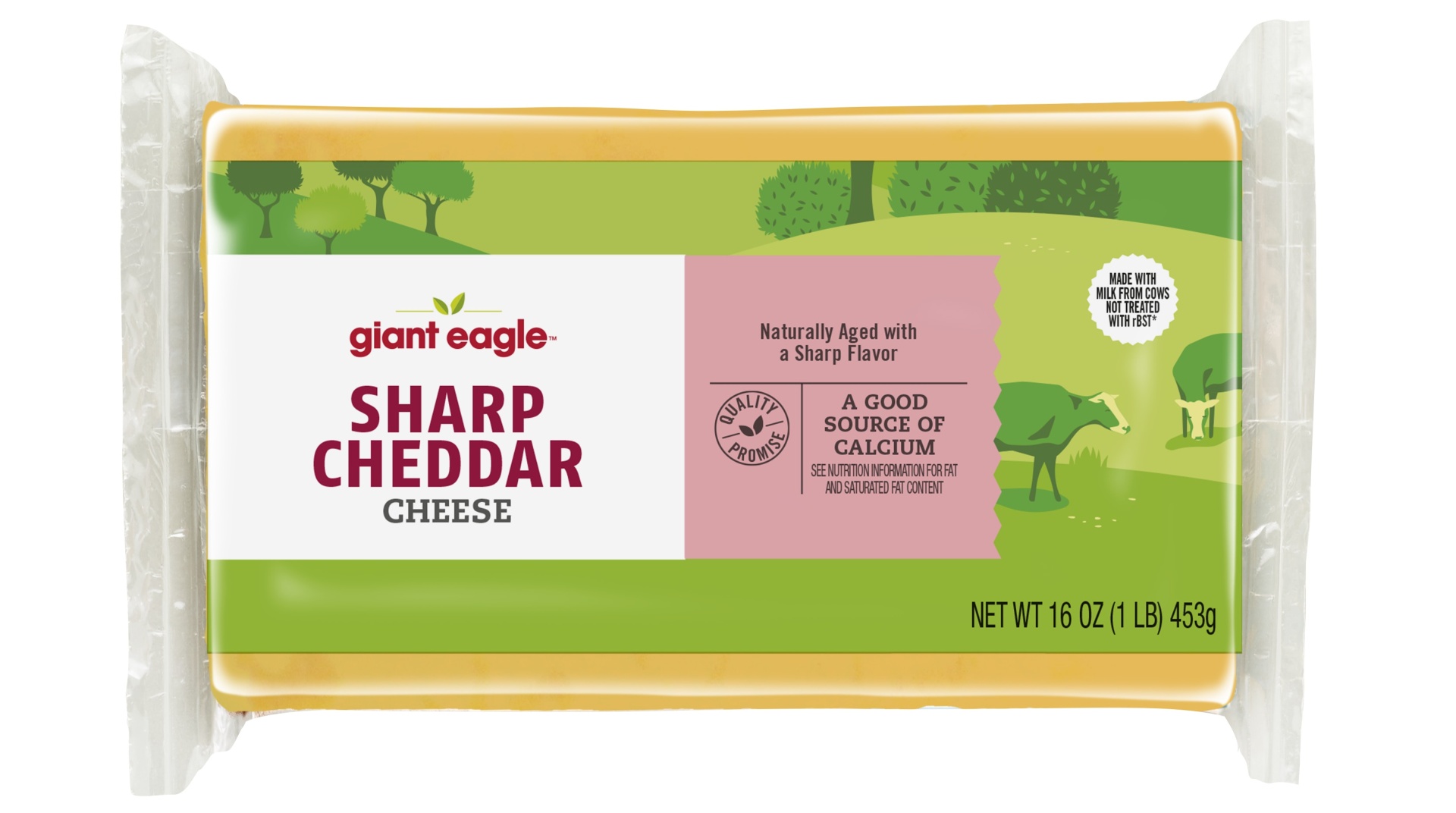 slide 1 of 1, Giant Eagle Sharp Cheddar Cheese, 16 oz