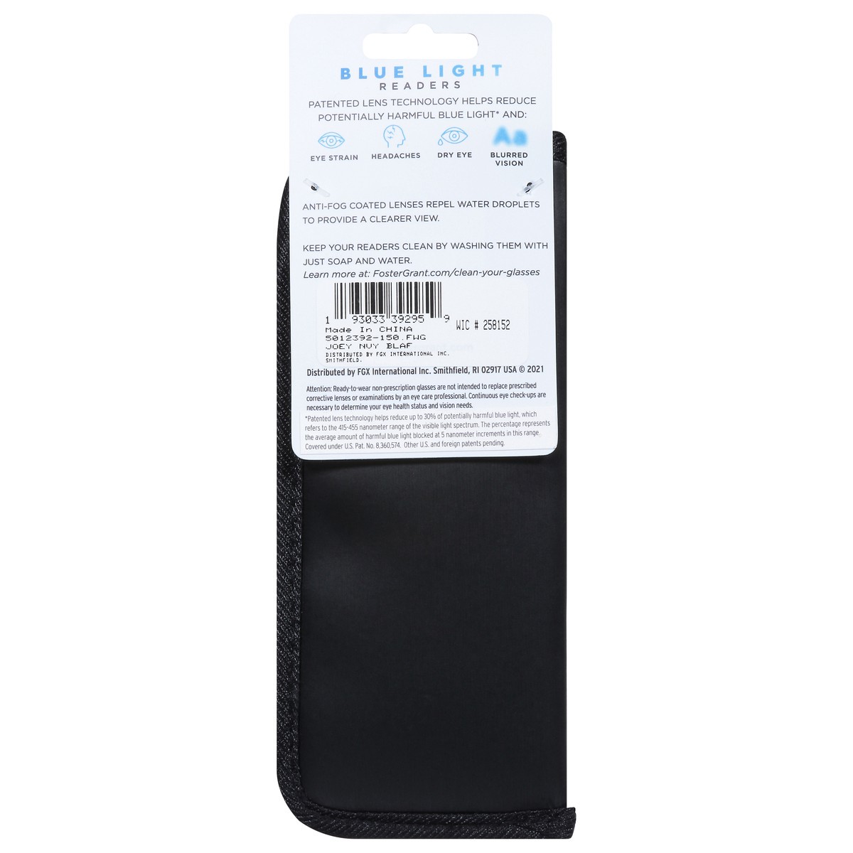 slide 10 of 11, Foster Grant +1.50 Joey NVY BLAF Blue Light Readers 1 ea, 1 ct