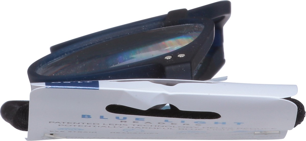 slide 2 of 11, Foster Grant +1.50 Joey NVY BLAF Blue Light Readers 1 ea, 1 ct