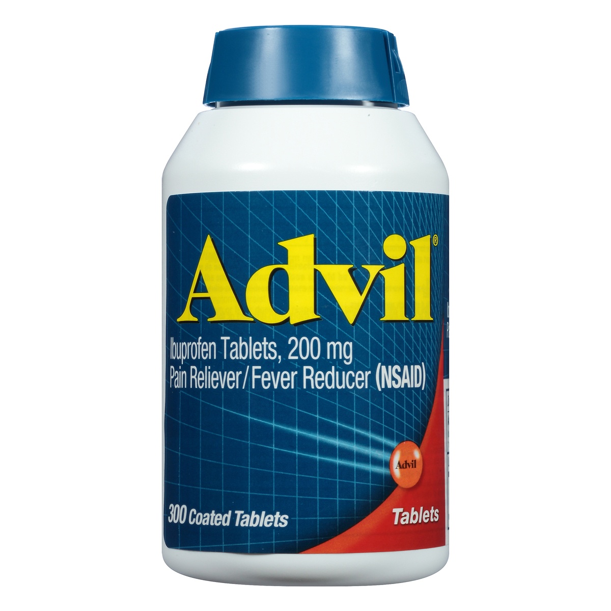 slide 1 of 2, Advil Coated Tablets 200 mg Ibuprofen 300 ea, 300 ct