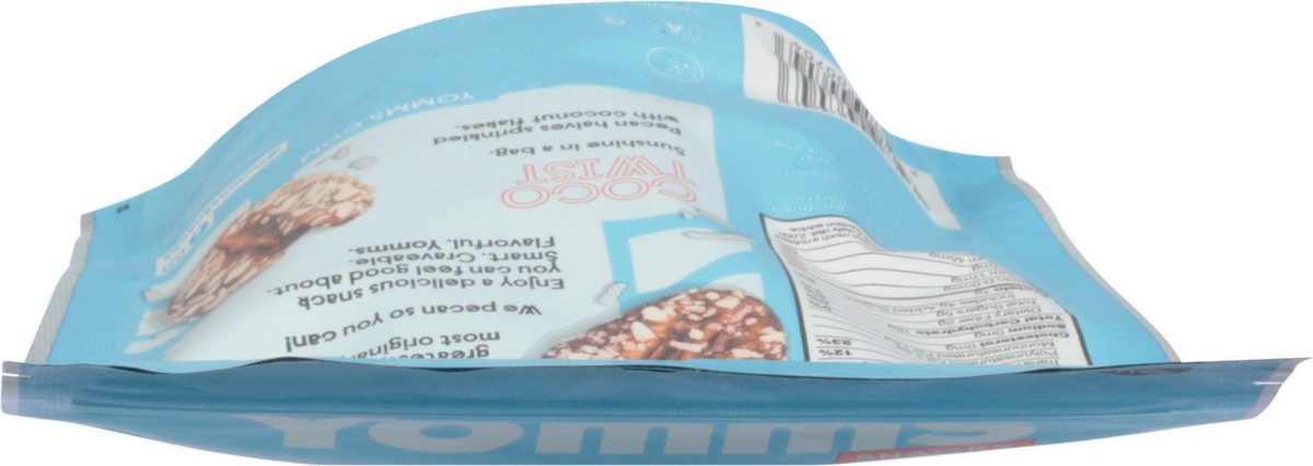 slide 9 of 12, Yomms Snacks Coco Twist Pecans 3.5 oz, 3.5 oz