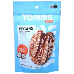 Yomms Snacks Coco Twist Pecans 3.5 oz