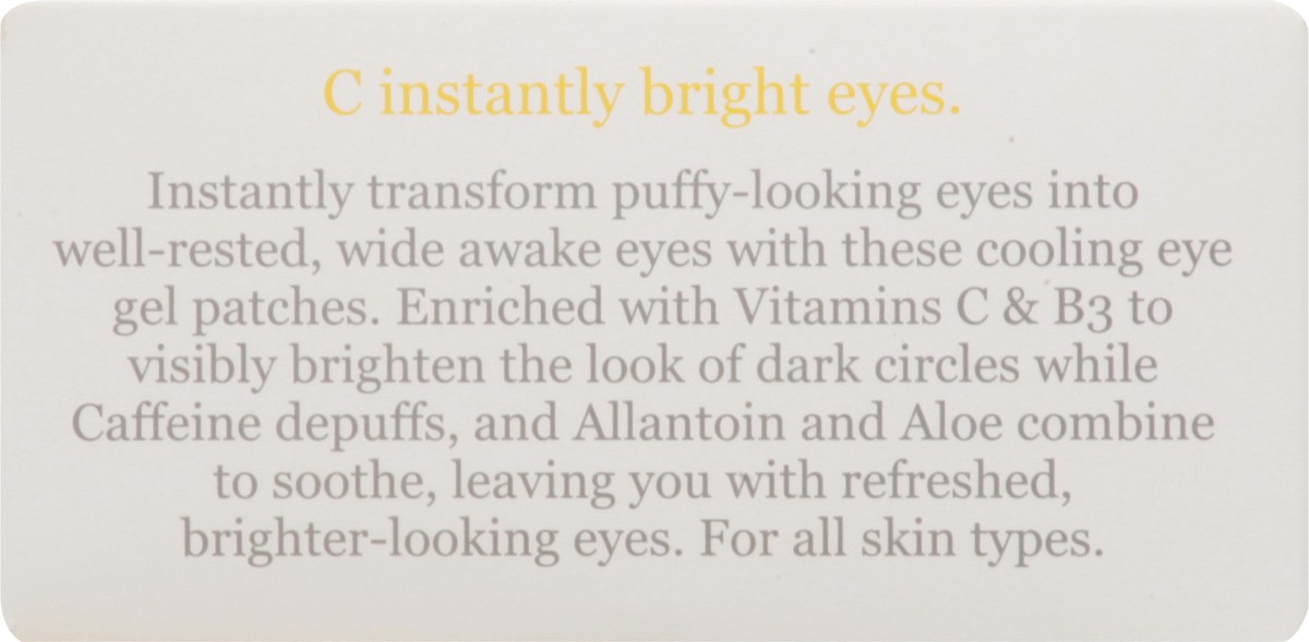slide 9 of 9, Derma E Vitamin C Bright Eyes Hyrdro Gel Patches, 1 ct