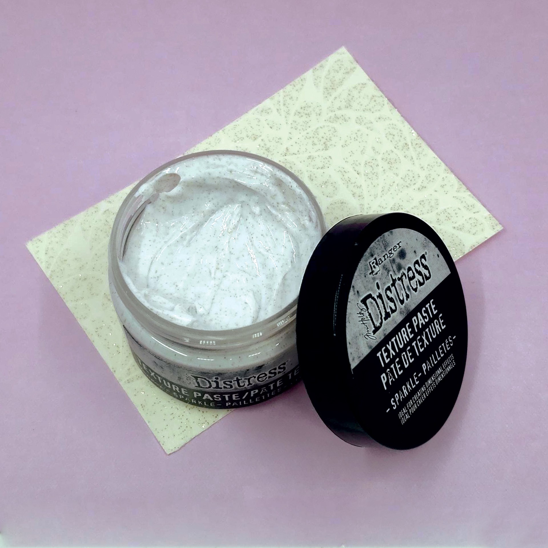 slide 3 of 3, Tim Holtz Distress Sparkle Texture Paste, 3 fl oz