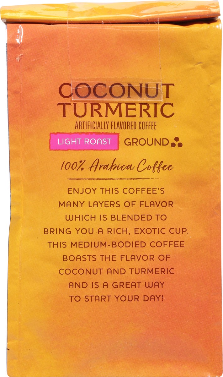 slide 8 of 13, Signature Select Light Roast Ground 100% Arabica Coconut Turmeric Coffee 12 oz, 12 oz