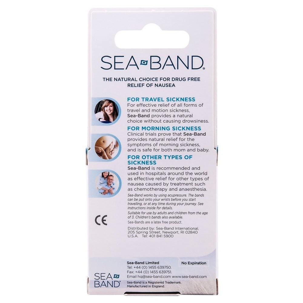 slide 2 of 4, Sea-Band Nausea Relief Acupressure Wristbands 1 Pair Colors May Vary, 1 pair