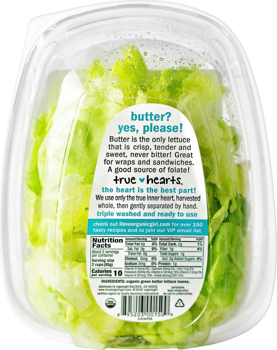 slide 2 of 3, Organic Girl True Hearts Butter Lettuce, 5 oz