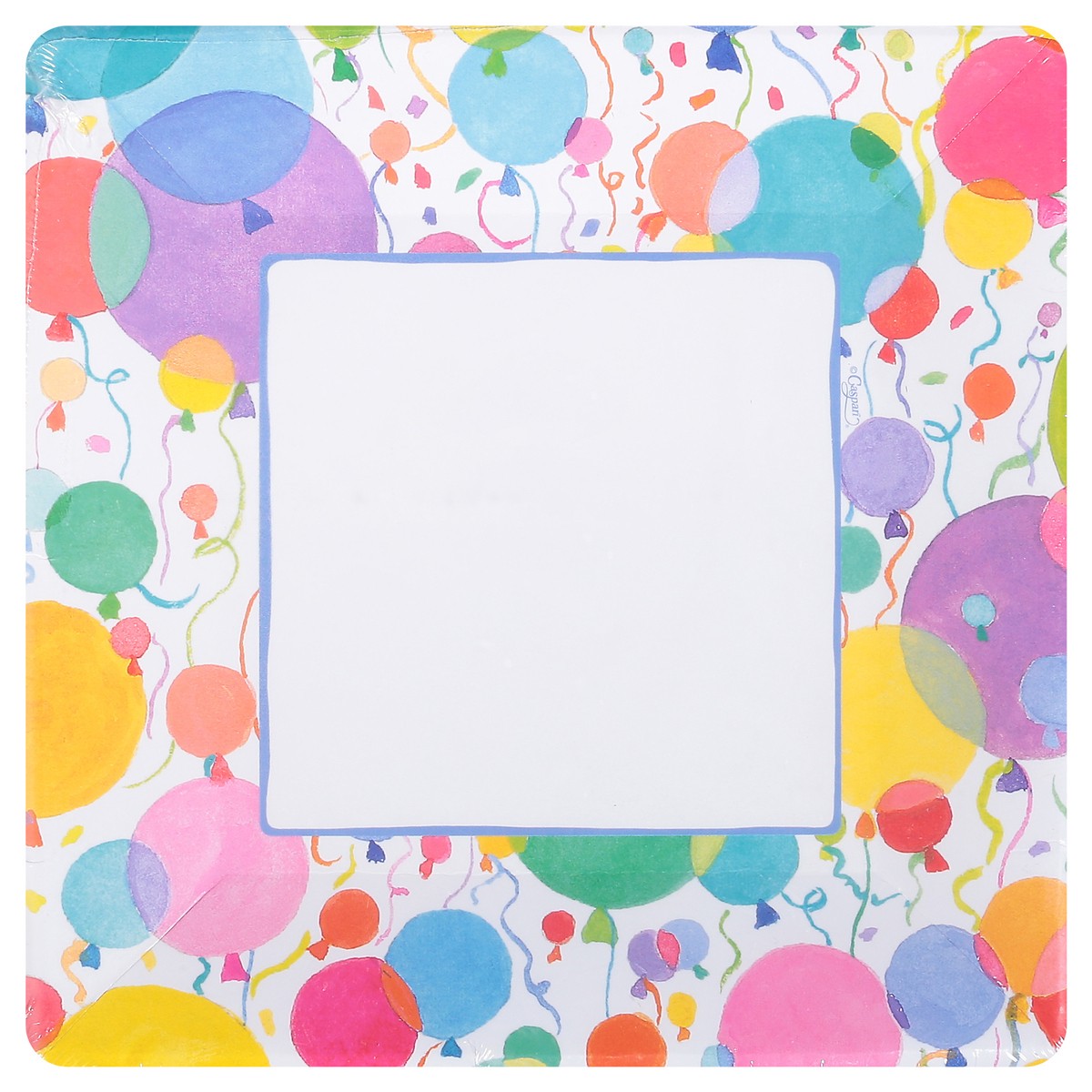 slide 2 of 11, Caspari 7 Inch Balloons and Confetti Salad/Dinner Plates 8 ea, 8 ct