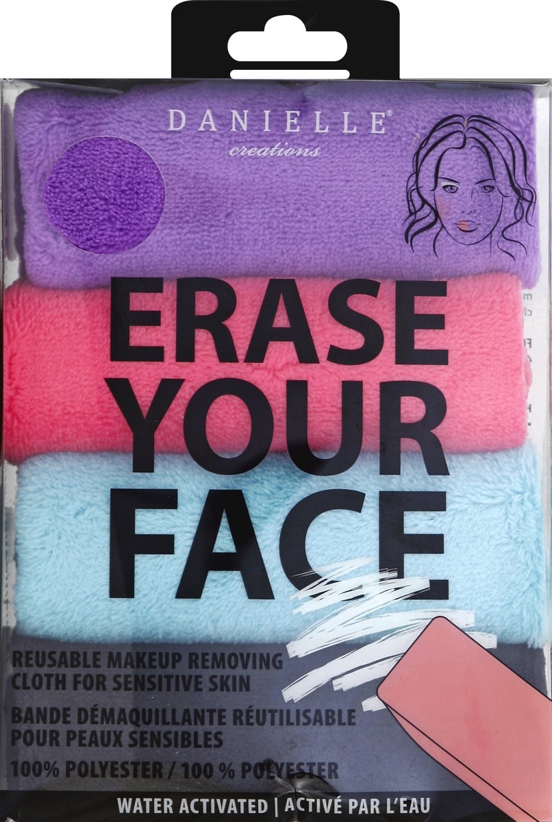 slide 1 of 5, Danielle Makeup Removing Cloth 4 ea, 4 ct