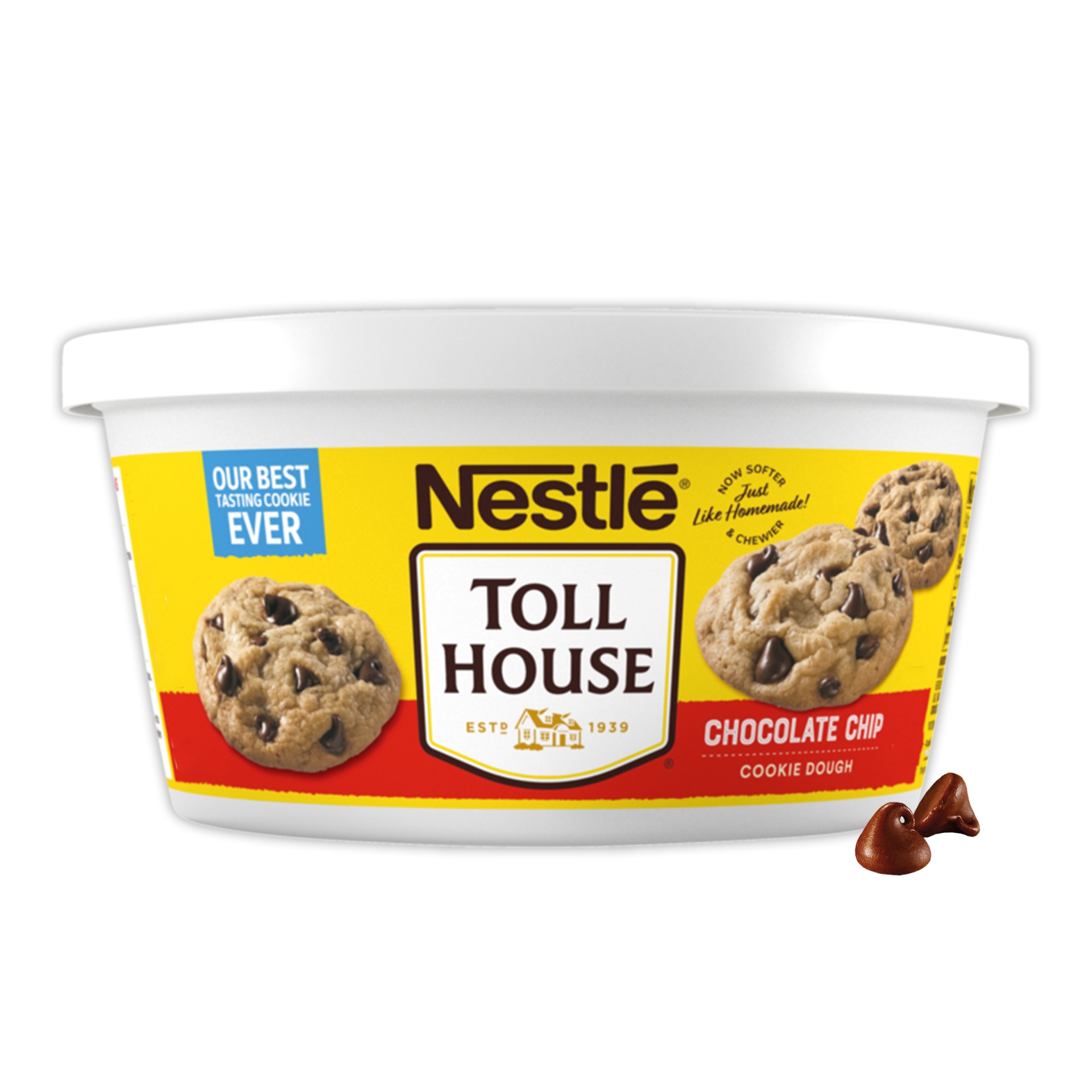 slide 2 of 6, Nestlé Toll House Scoop & Bake Chocolate Chip Cookie Dough Tub, 32 oz
