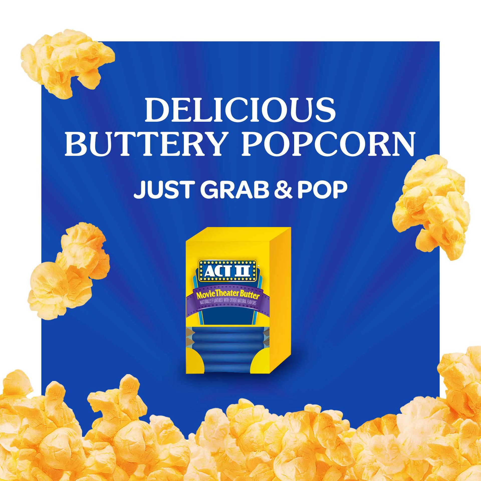 slide 3 of 5, ACT II Movie Theater Butter Microwave Popcorn Pantry Pack Bag 18 ea, 18 ct