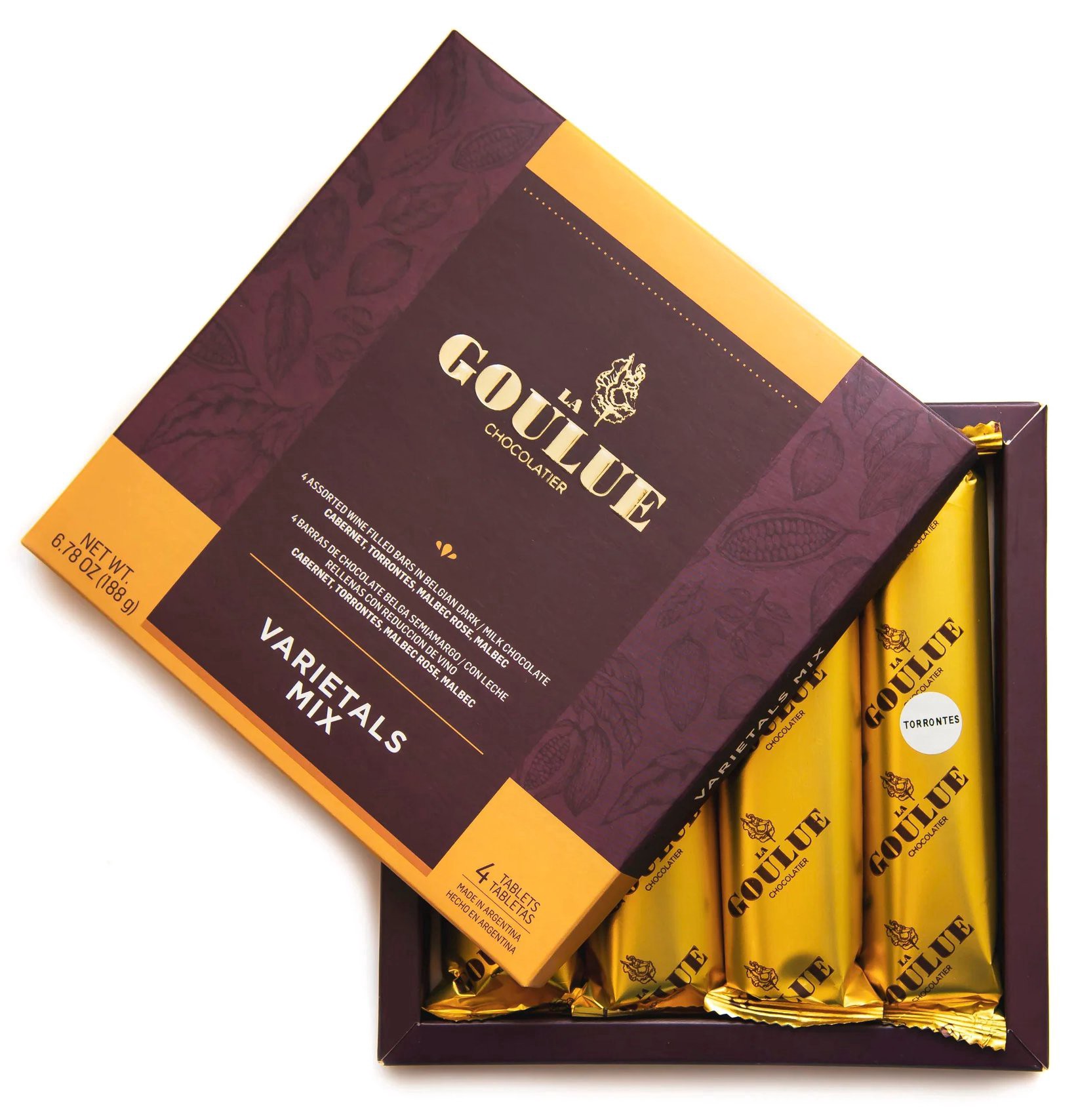 slide 1 of 1, La Goulue Dark & Milk Chocolate Varietals Mix, 4 ct