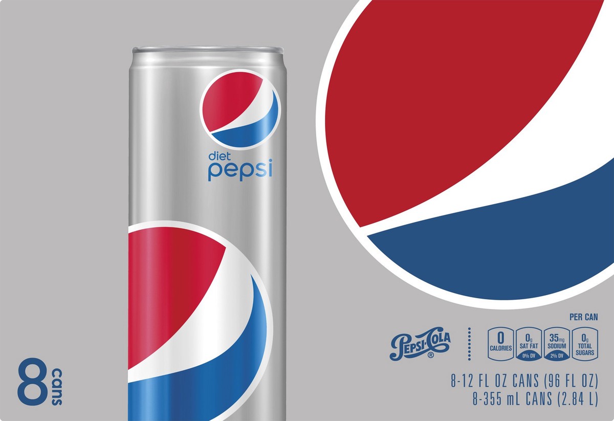 slide 6 of 7, Pepsi Soda - 8 ct, 8 ct; 12 fl oz