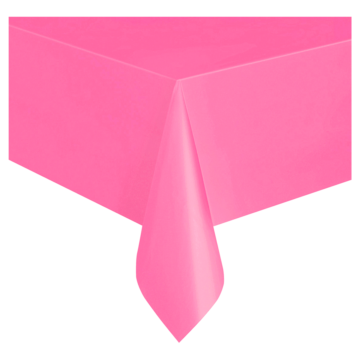 slide 1 of 1, Unique Industries Hot Pink Plastic Table Cover, 2 ct