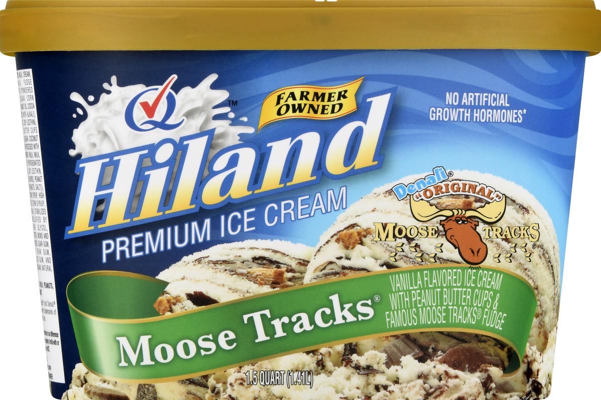 slide 8 of 13, Hiland Dairy Premium Moose Tracks Denali original Ice Cream 1.5 qt, 1.5 qt