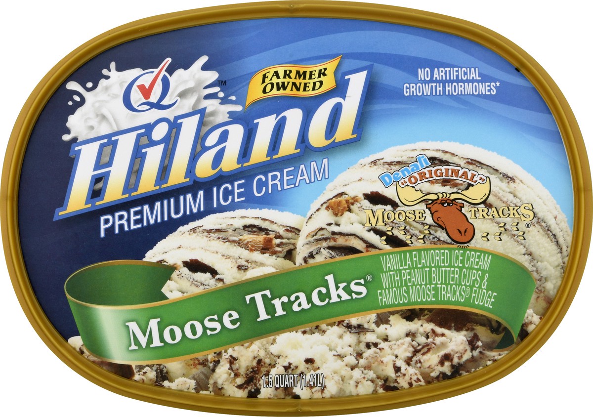 slide 6 of 13, Hiland Dairy Premium Moose Tracks Denali original Ice Cream 1.5 qt, 1.5 qt