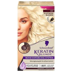 Schwarzkopf Keratin Blonde 001 Platinum Blonde Permanent Hair Color
