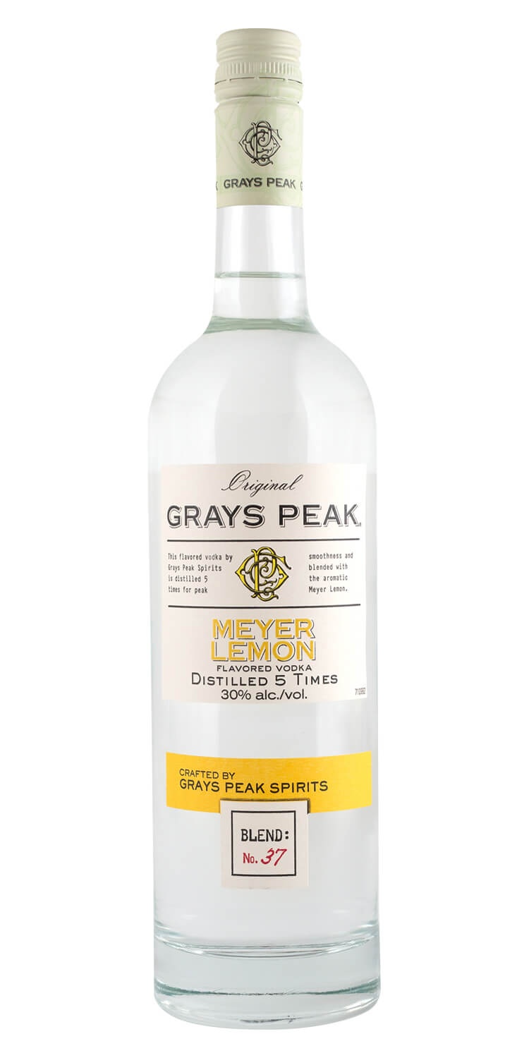 slide 1 of 1, Grays Peak Meyer Lemon Vodka, 750 ml