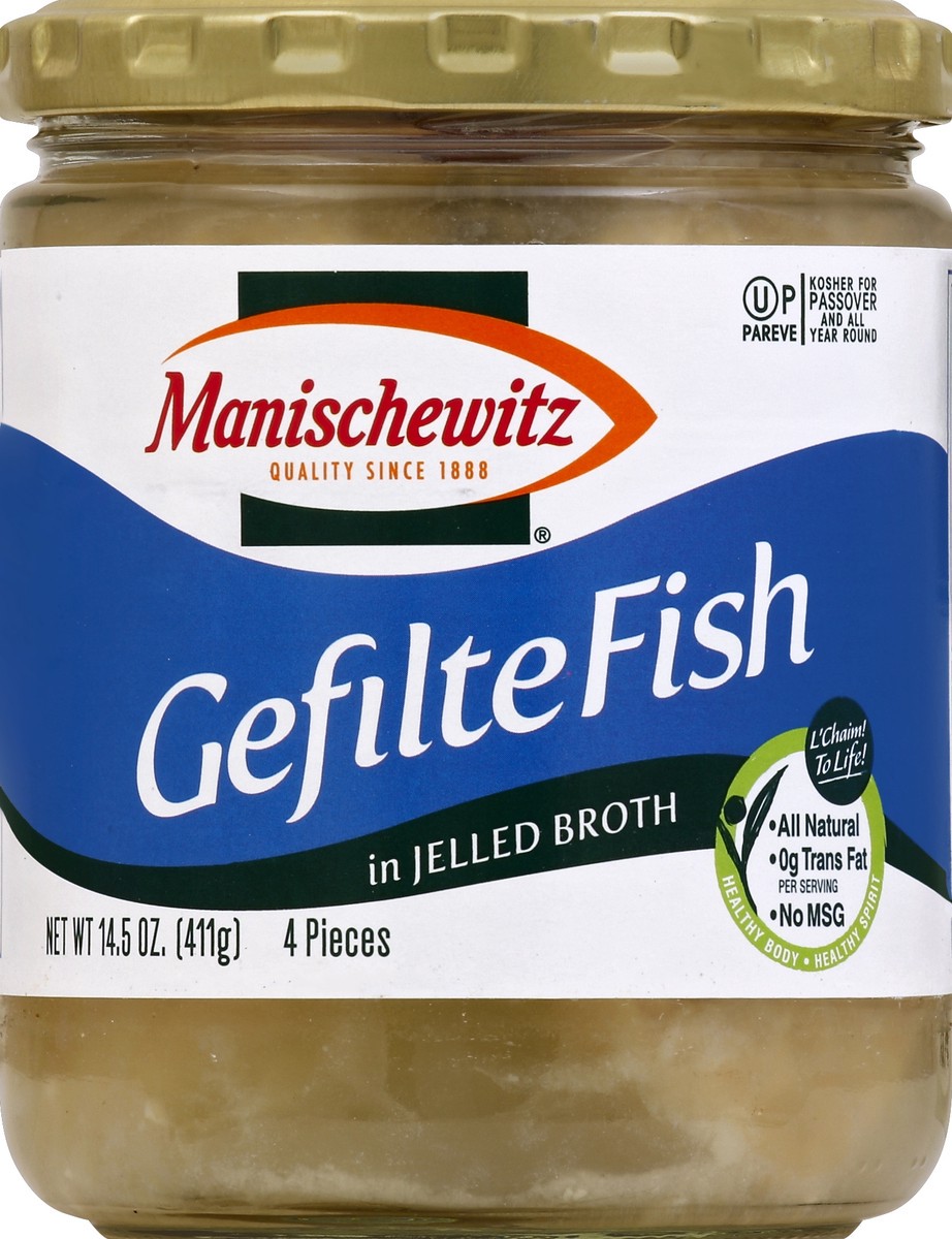 slide 2 of 2, Manischewitz Gefilte Fish In Jelled Broth, 14.5 oz