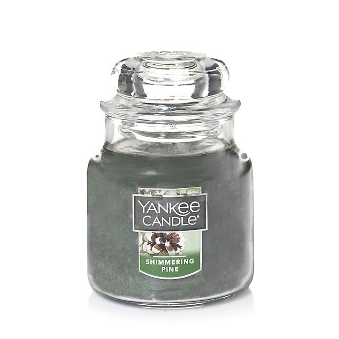 slide 1 of 1, Yankee Candle Housewarmer Shimmering Pine Small Classic Jar Candle, 1 ct
