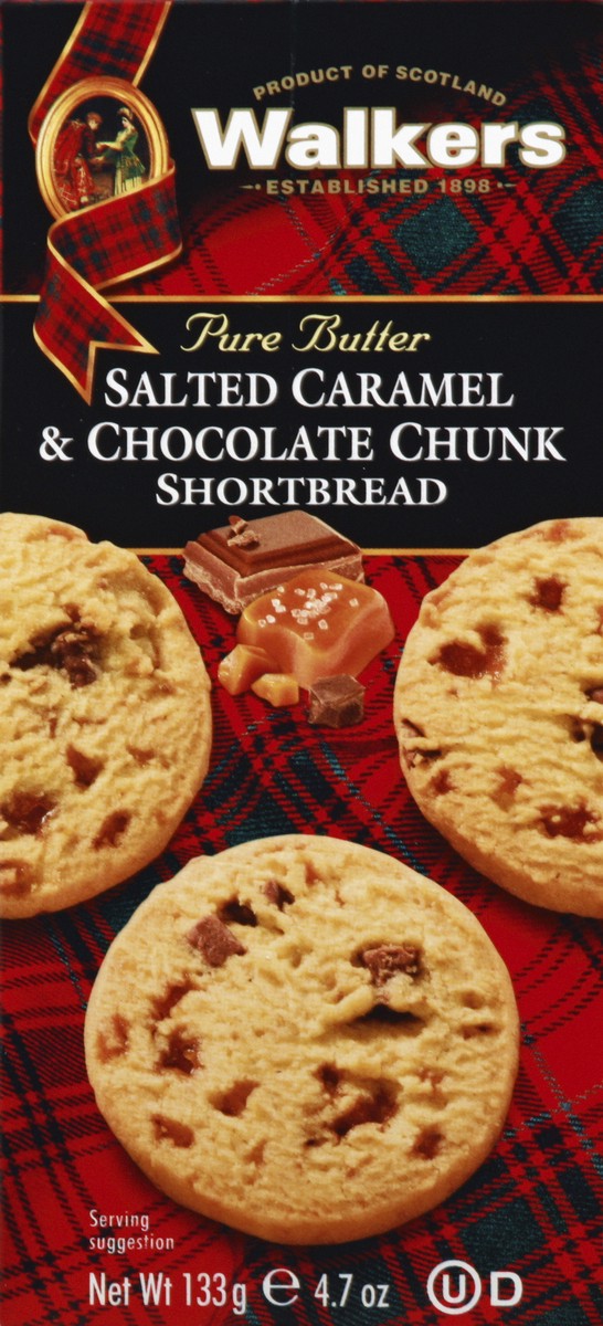 slide 4 of 6, Walker's Salted Caramel & Chocolate Chunk Shortbread, 4.7 oz