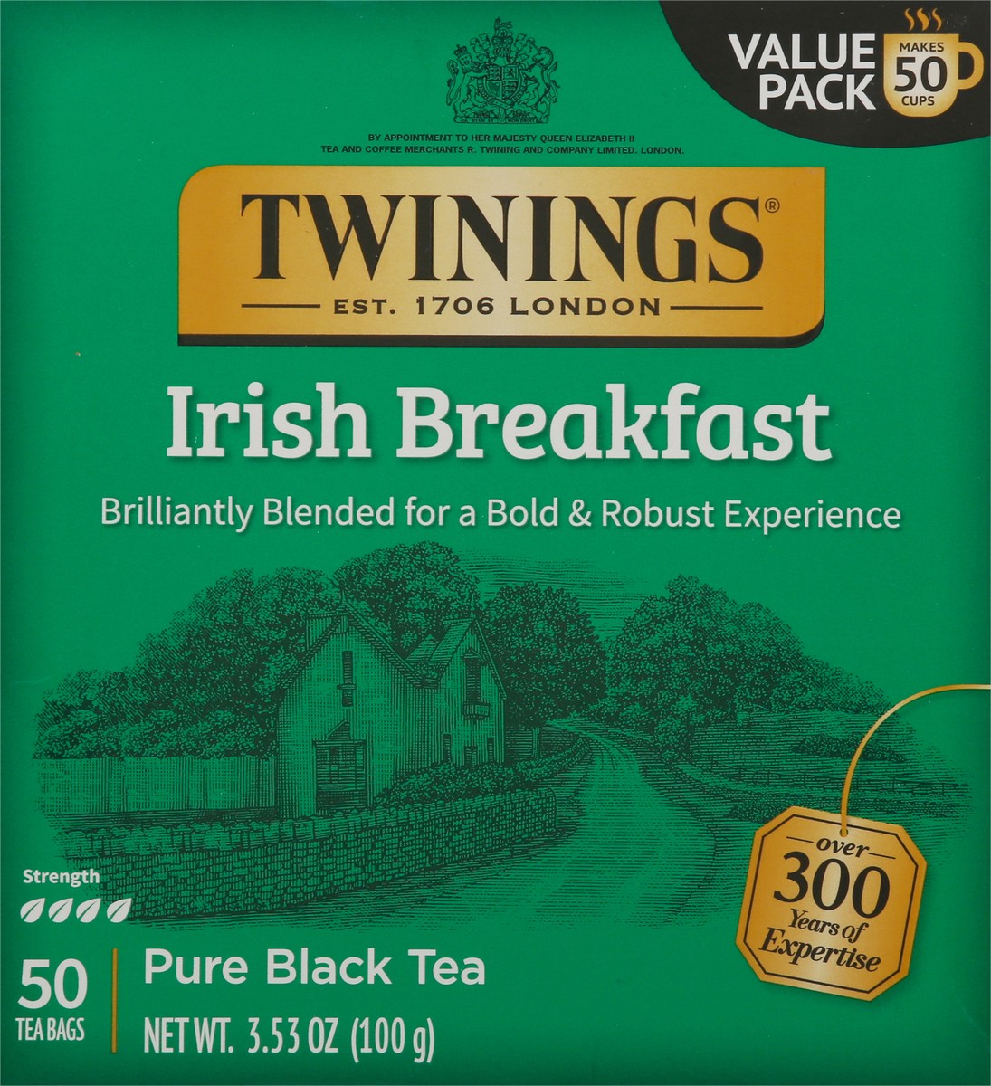 slide 6 of 9, Twinings Value Pack Bags Irish Breakfast Black Tea 50 ea, 50 ct