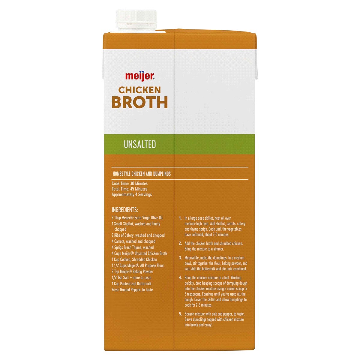 slide 4 of 17, Meijer Unsalted Chicken Broth, 32 oz