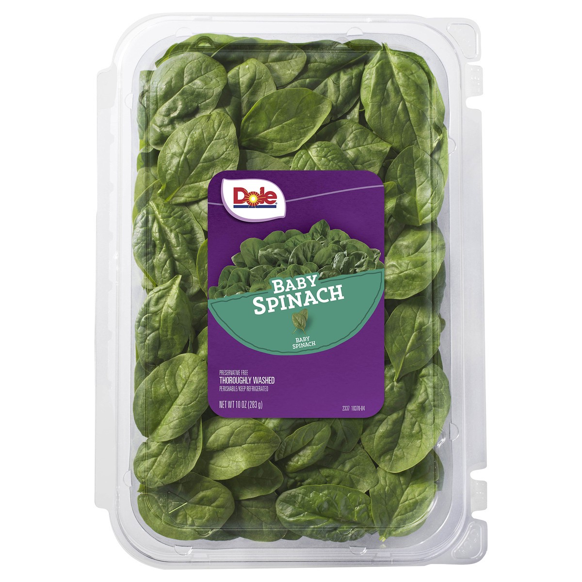 slide 1 of 3, Dole Baby Spinach Clamshell 10 oz, 10 oz