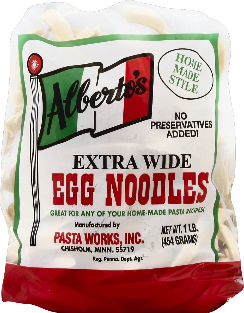 slide 5 of 5, Alberto's Extra Wide Egg Noodles, 16 oz