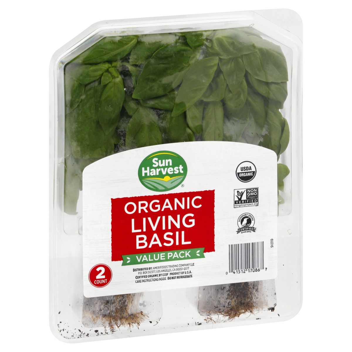 slide 2 of 9, Sun Harvest Organic Living Value Pack Basil, 2 ct