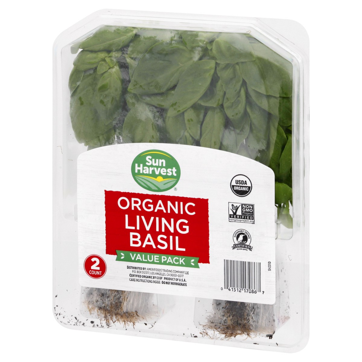 slide 4 of 9, Sun Harvest Organic Living Value Pack Basil, 2 ct