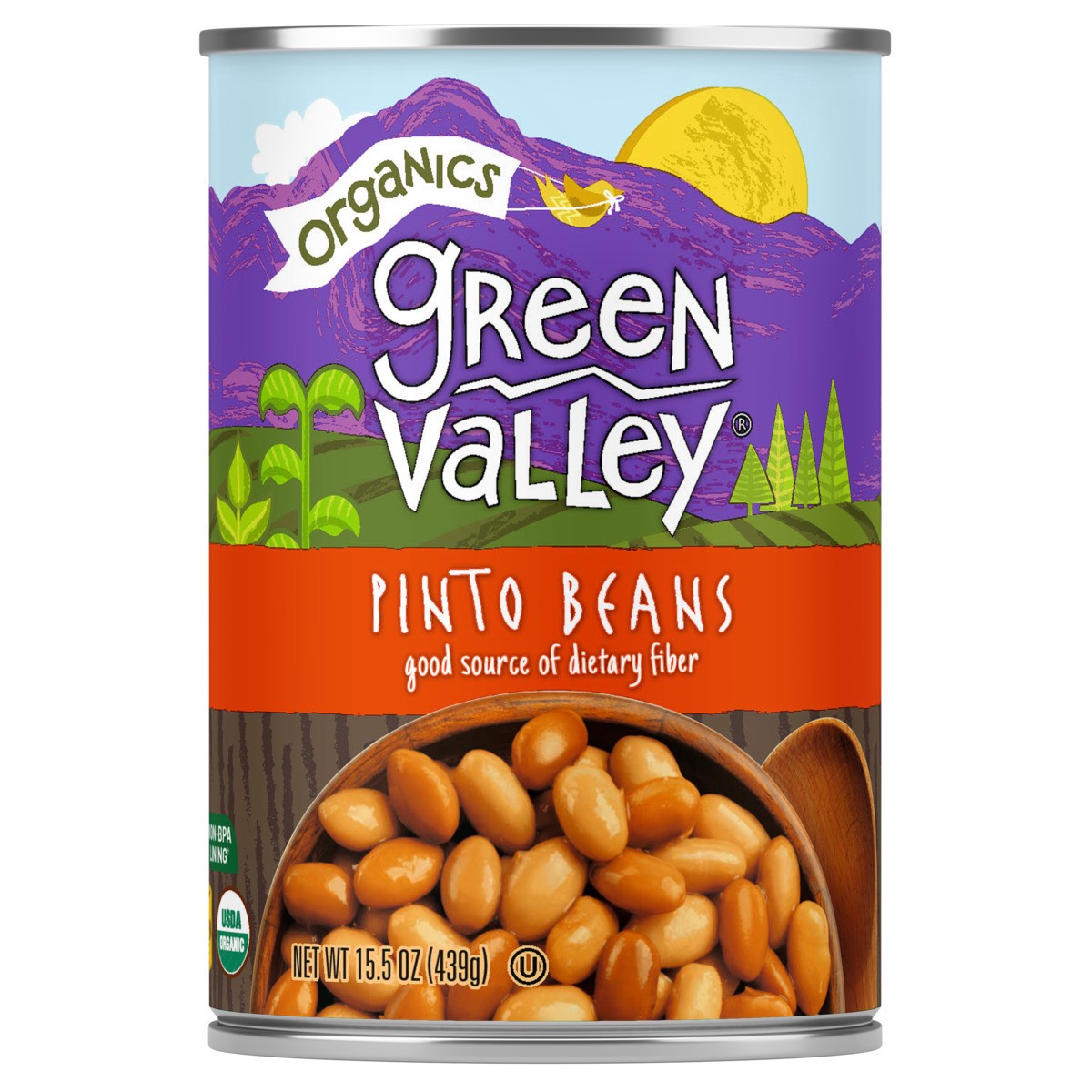 slide 1 of 9, Green Valley Organics Organic Pinto Beans, 15.5 oz