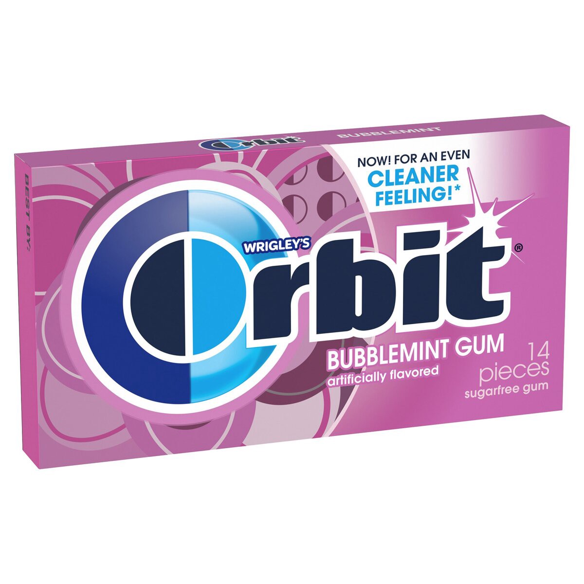 slide 1 of 7, Orbit Bubblemint Sugarfree Gum, Single Pack, 1.12 oz