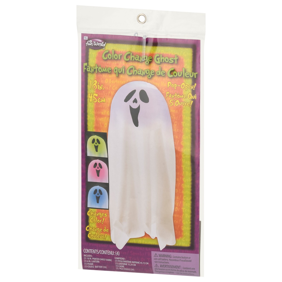 slide 2 of 9, Fun World 18 Inch Color Change Ghost 4 Each, 1 ct