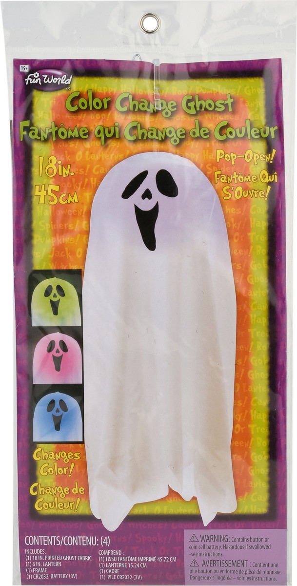 slide 8 of 9, Fun World 18 Inch Color Change Ghost 4 Each, 1 ct