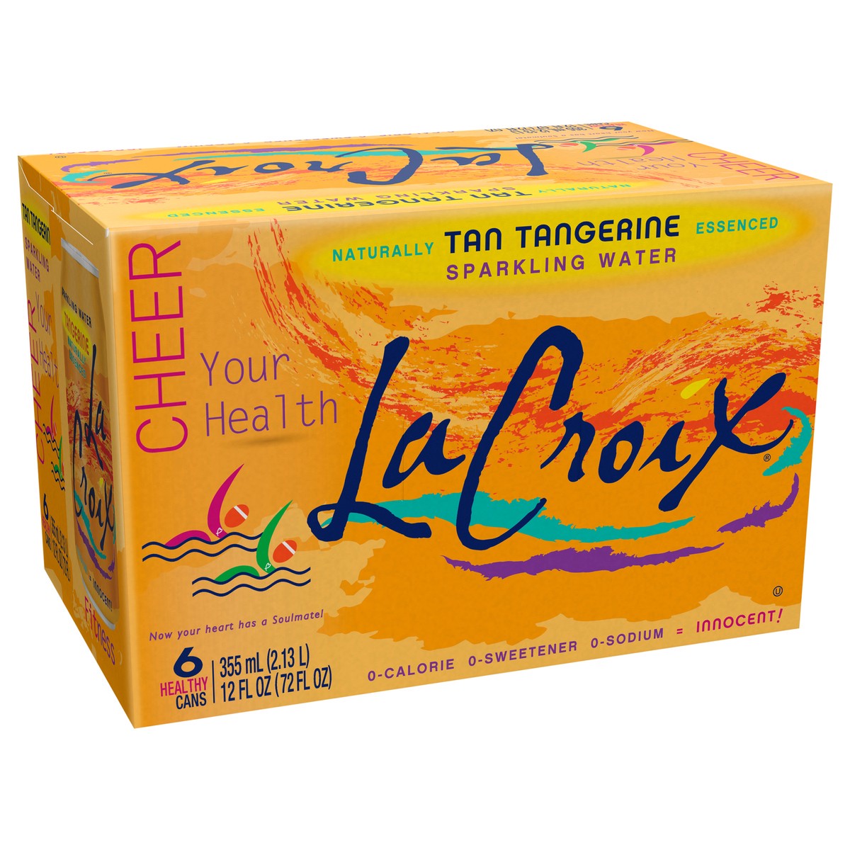 slide 4 of 7, La Croix Sparkling Water Tangerine - 6 ct; 12 oz, 6 ct; 12 oz