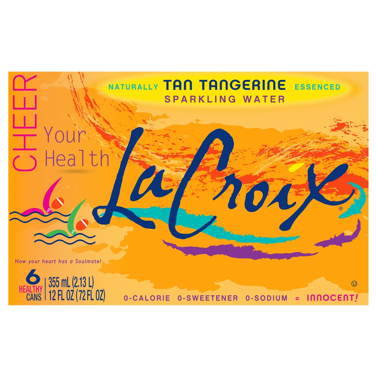slide 1 of 7, La Croix Sparkling Water Tangerine - 6 ct; 12 oz, 6 ct; 12 oz