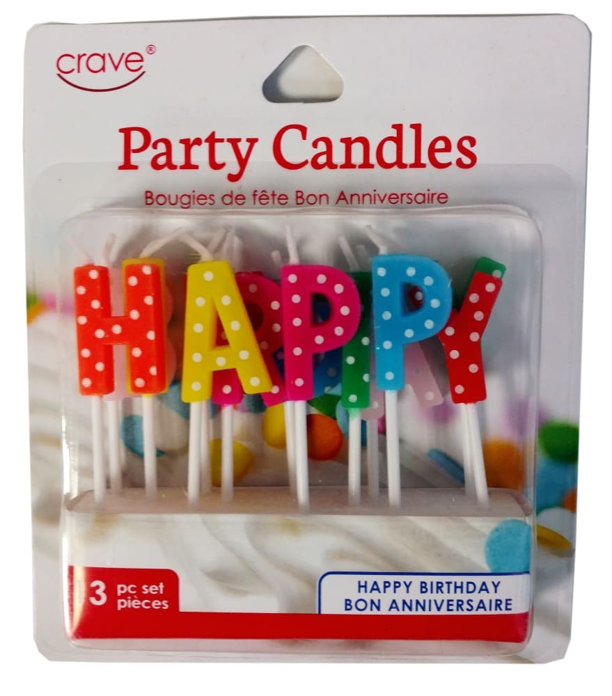 slide 1 of 1, Bday Letter Dots Candles, 13 ct