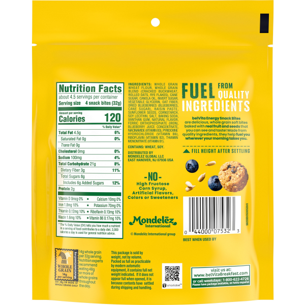 slide 17 of 29, Belvita Snack Bites Blueberry & Sunflower Seed, 5 oz