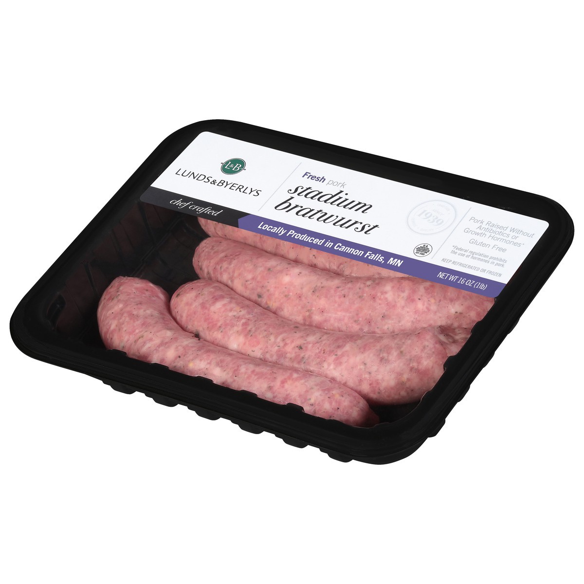 slide 7 of 9, Lunds & Byerlys Stadium Fresh Pork Bratwurst 16 oz, 16 oz