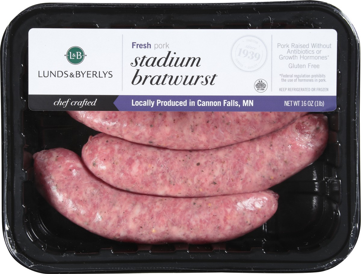 slide 8 of 9, Lunds & Byerlys Stadium Fresh Pork Bratwurst 16 oz, 16 oz