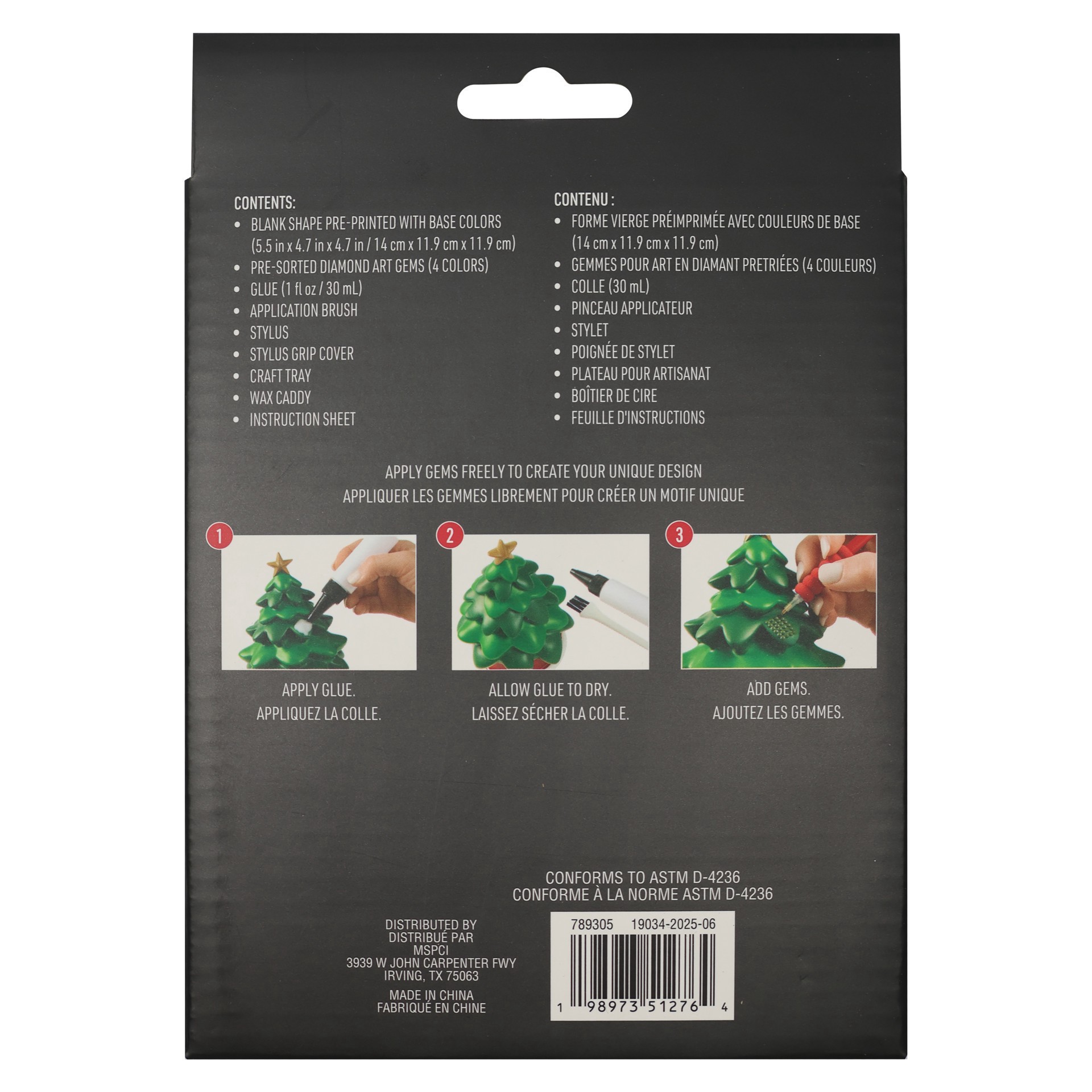 slide 4 of 4, 3d Present Led Diamond Art Kit By Make Market, 4.7 in x 4.7 in x 5.5 in