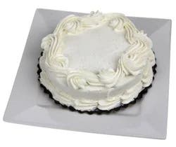 Round White Cake With White Icing