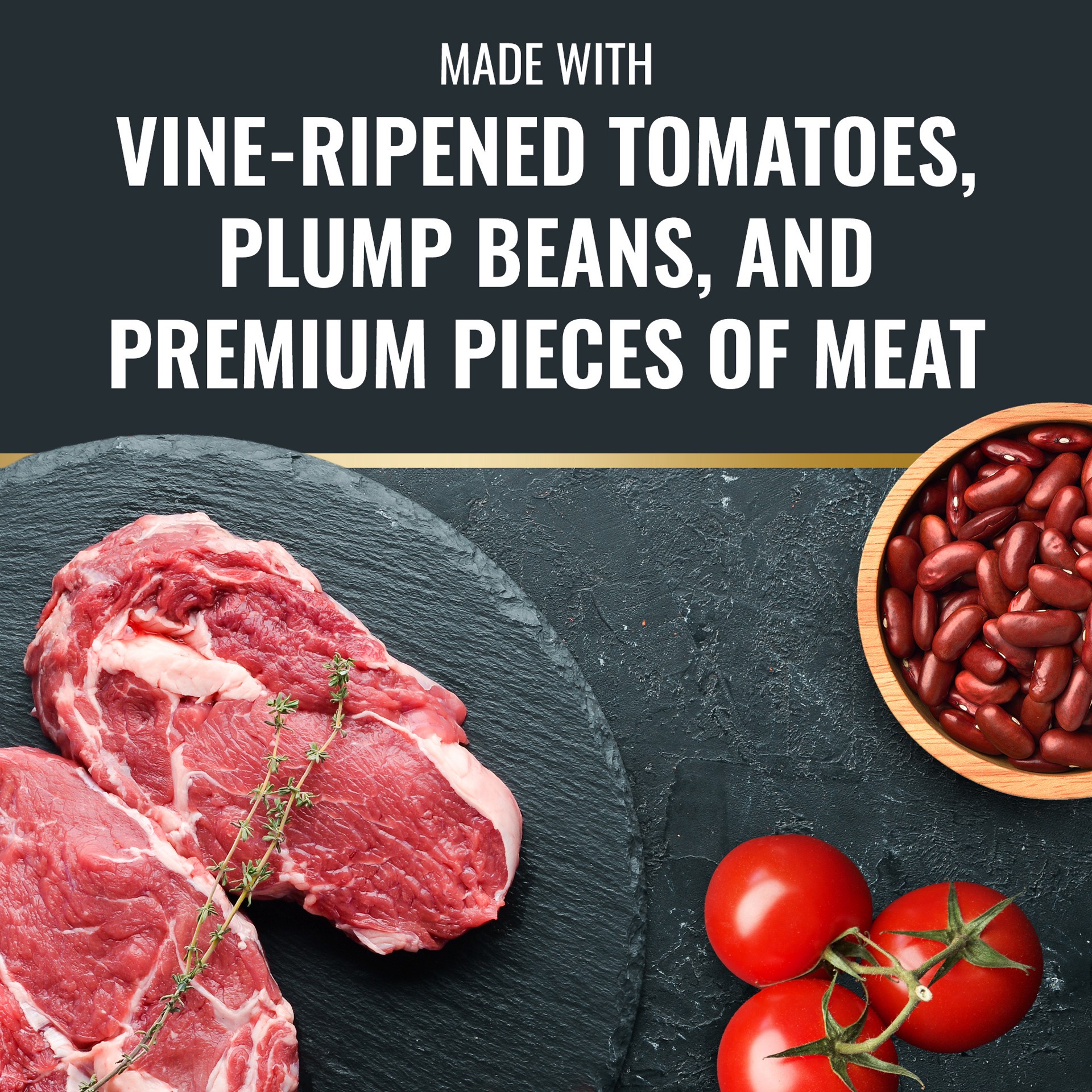 slide 2 of 5, Dennison's Original Chili Con Carne with Beans, 16g Protein Per Serving, 40 oz. Can, 40 oz