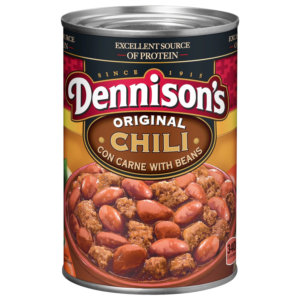 slide 1 of 1, Dennison's Original Chili Con Carne with Beans, 40 Ounce, 40 oz