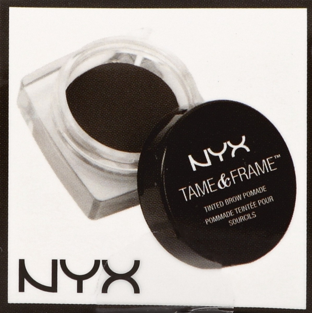 slide 3 of 5, NYX Professional Makeup Tame & Frame Tinted Brow Pomade, Black, 0.18 oz